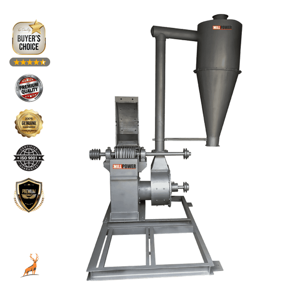 20 hp masala grinder - front view - reindeer machinery