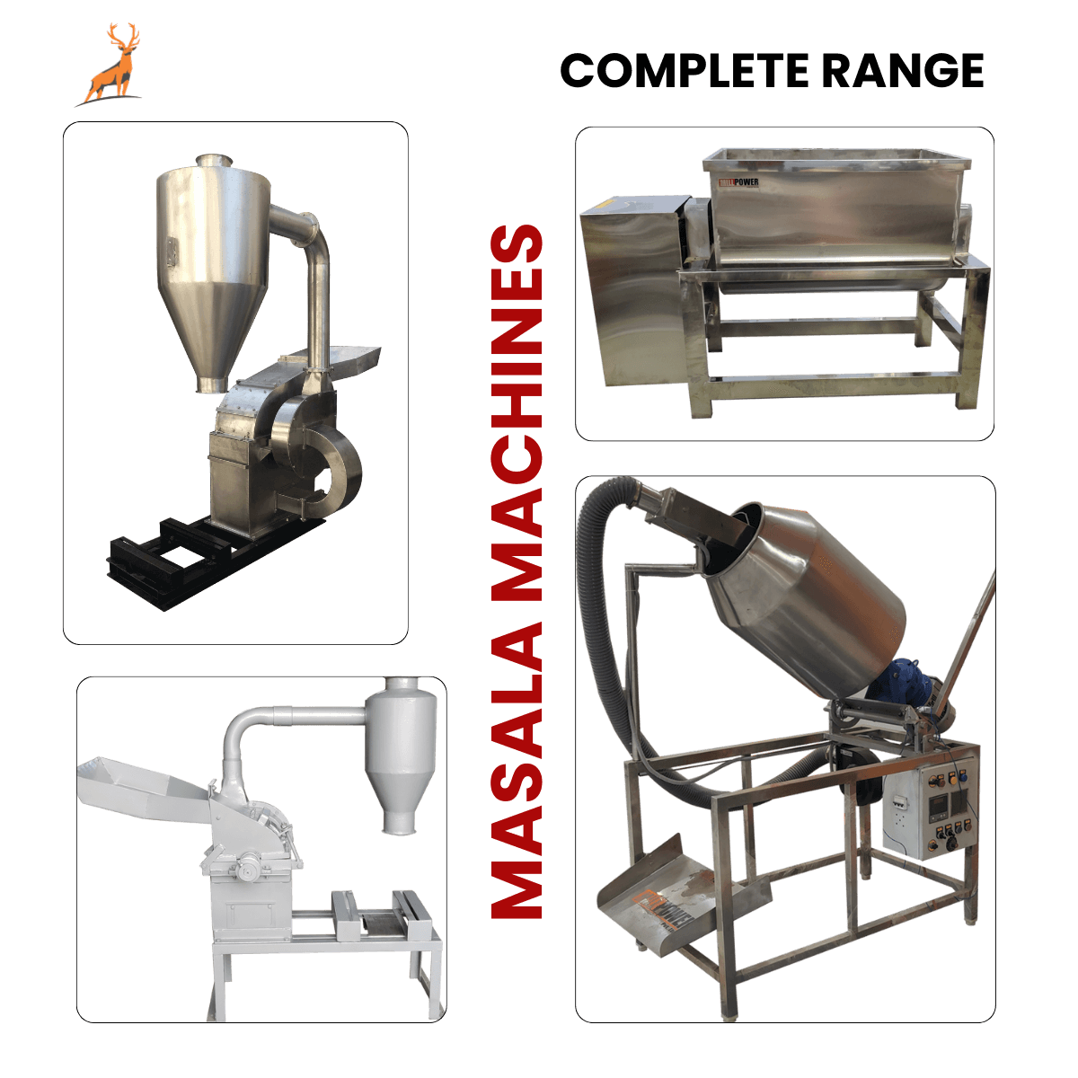 chilli grinding machine - masala plant - reindeer machinery