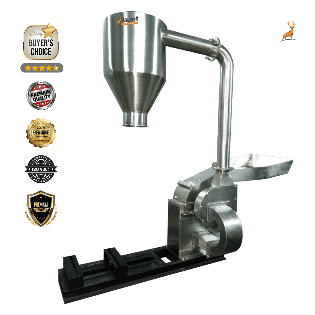 20 hp chilli powder machine - ss304 heavy duty - reindeer machinery