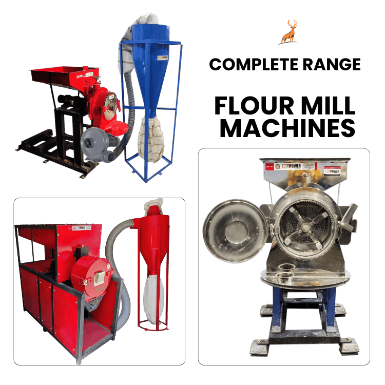 commercial atta chakki - full range - reindeer machinery