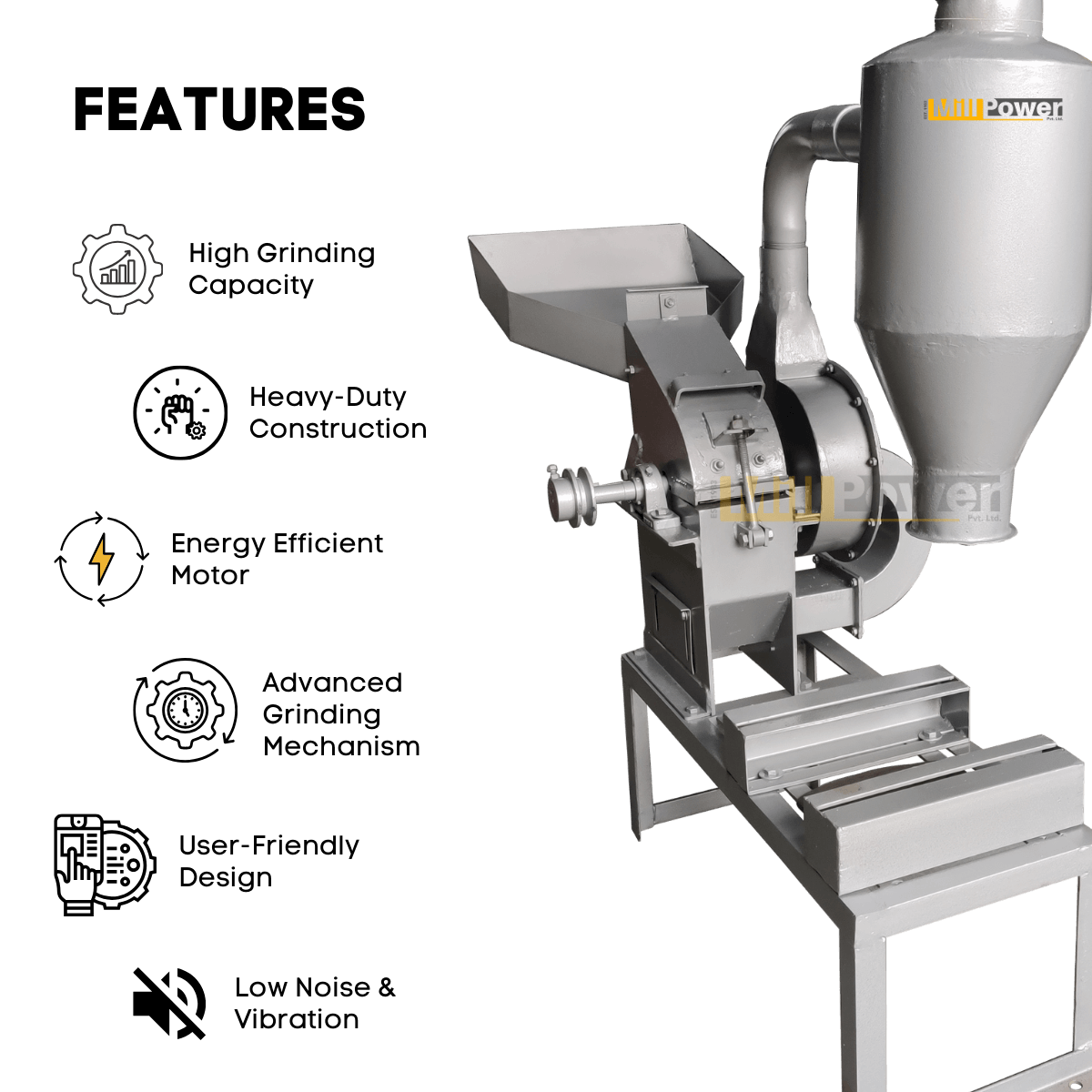 masala grinder machine - features - reindeer machinery